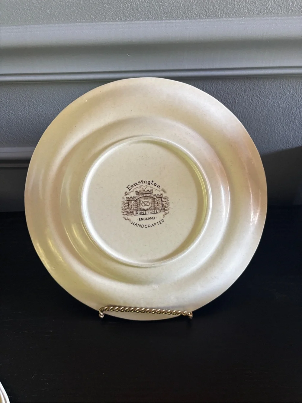 Kensington Staffordshire Ironstone Handcrafted England Set of 4 Plates